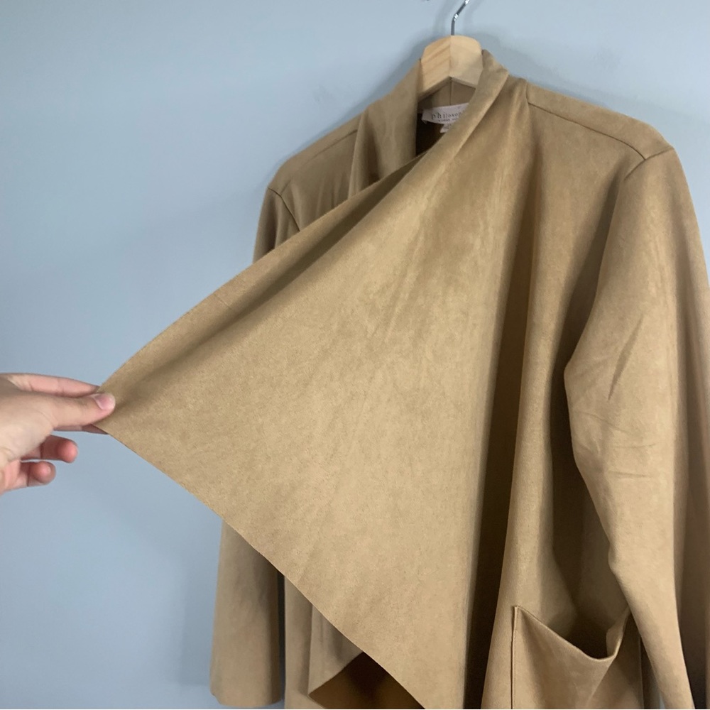 1X Philosophy Faux Suede Women's Sweater/Blazer - Picture 6 of 10
